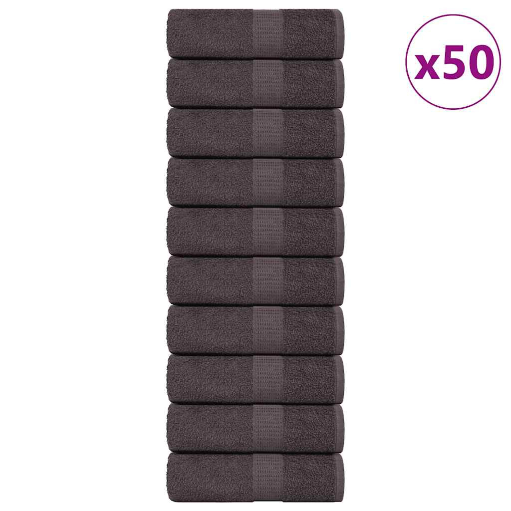 vidaXL Waschtücher FROGN 50 Stk. Anthrazit 30x30 cm 360 g/m²