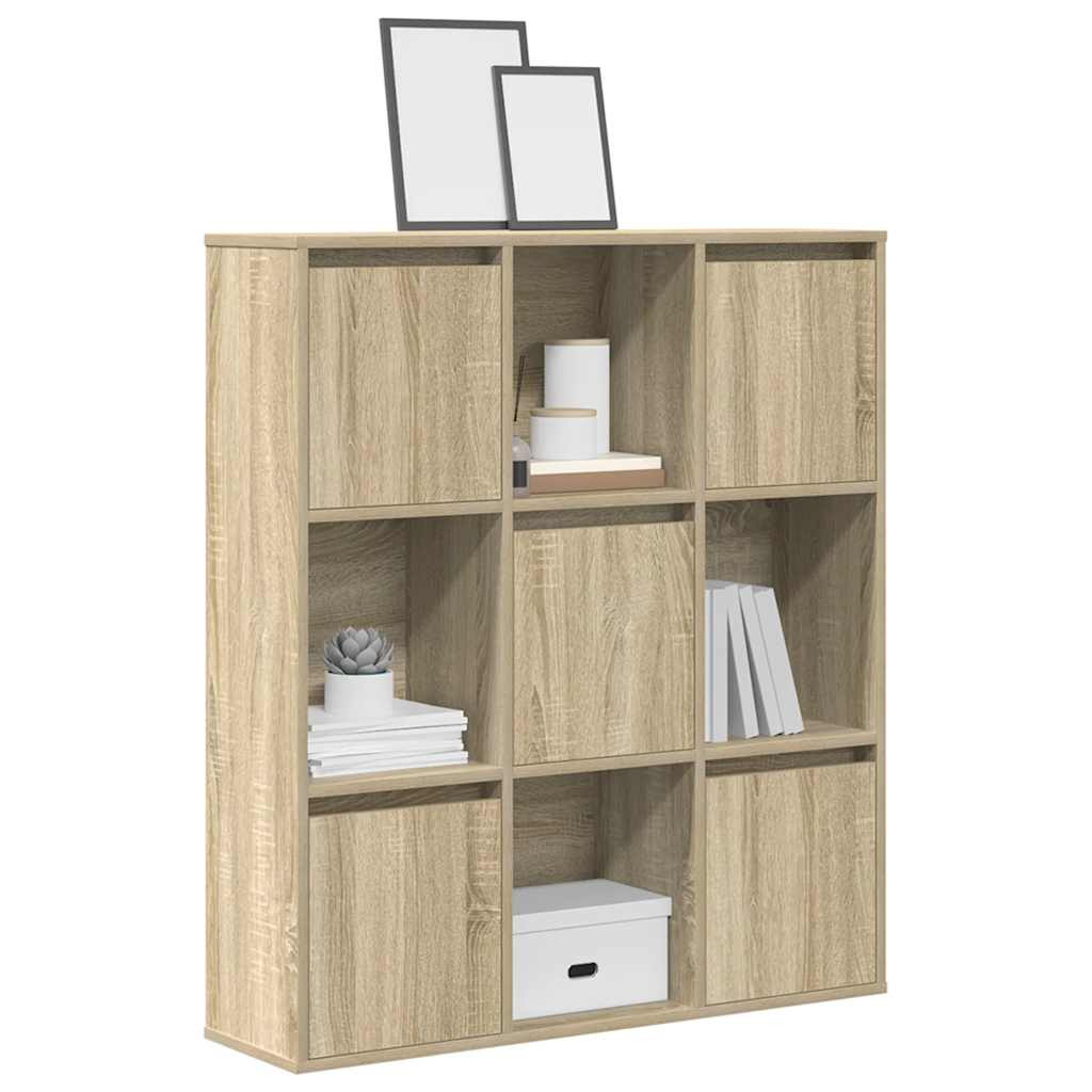 vidaXL Bücherregal Sonoma-Eiche 89x24x101,5 cm Holzwerkstoff