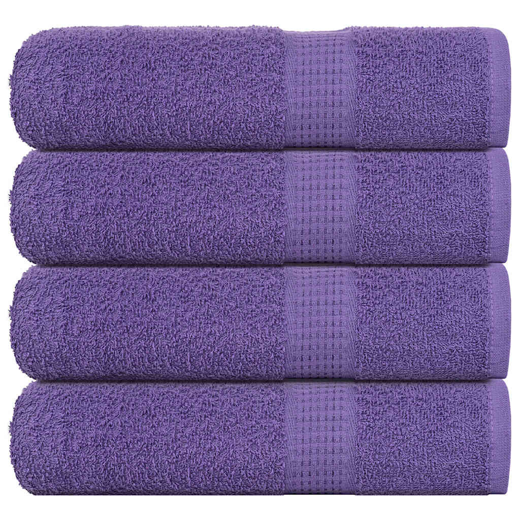 vidaXL Duschtücher FROGN 4 Stk. Lila 70x140 cm 360 g/m²