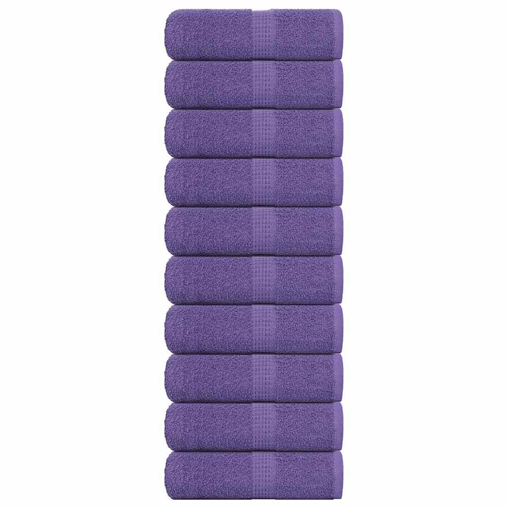 vidaXL Gästetücher FROGN 10 Stk. Lila 30x50 cm 360 g/m²