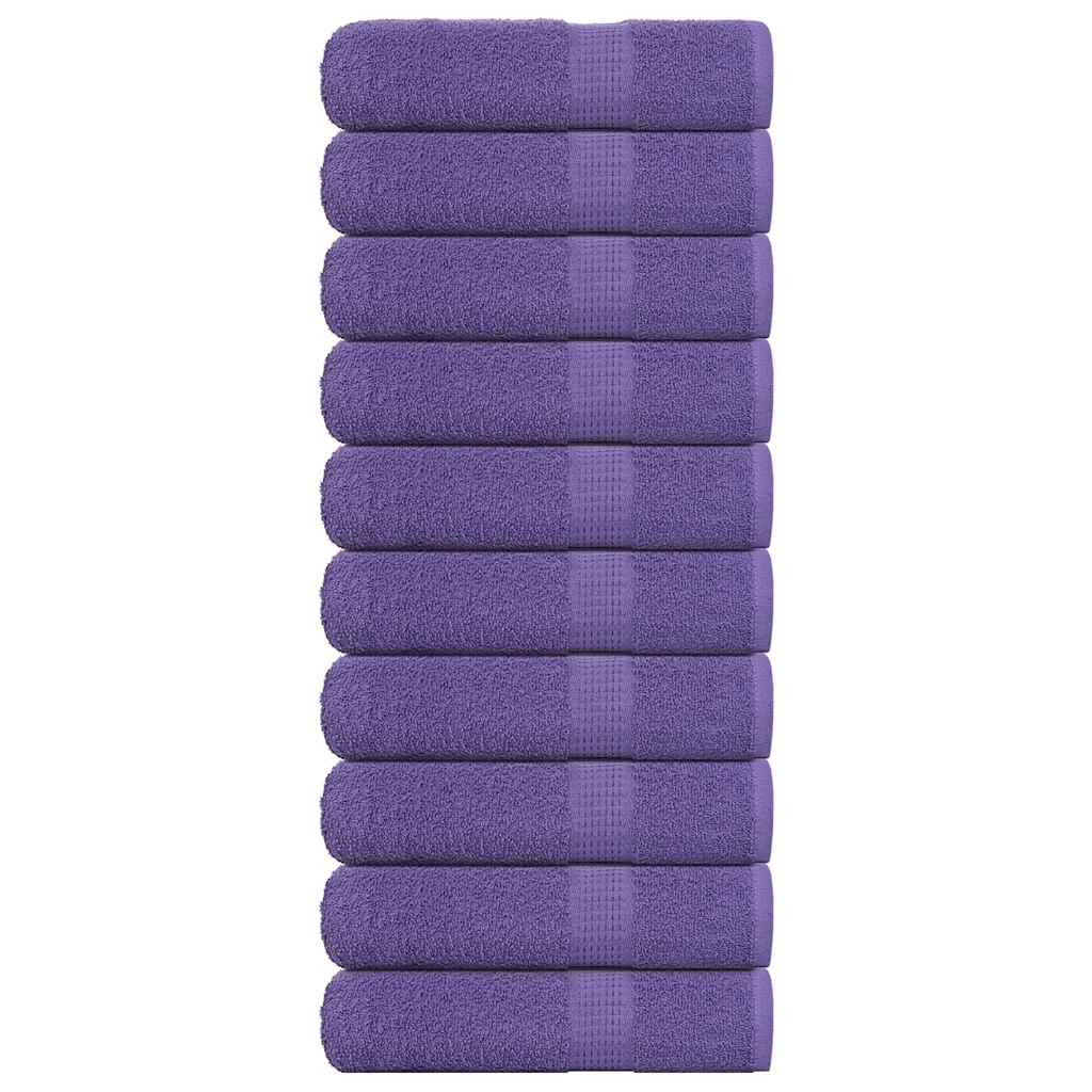vidaXL Handtücher FROGN 10 Stk. Lila 50x100 cm 360 g/m²