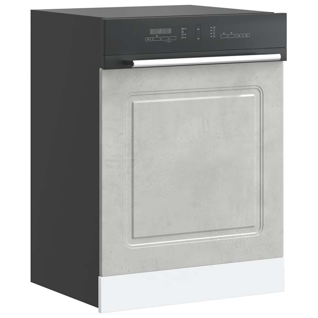vidaXL Geschirrspülerblende Kalmar Betongrau 60x1,5x57cm Holzwerkstoff