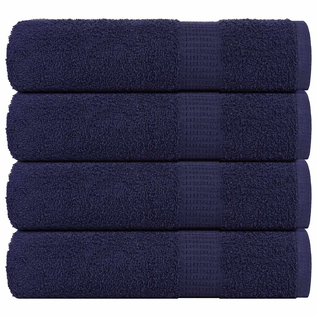 vidaXL Duschtücher FROGN 4 Stk. Marineblau 70x140 cm 360 g/m²