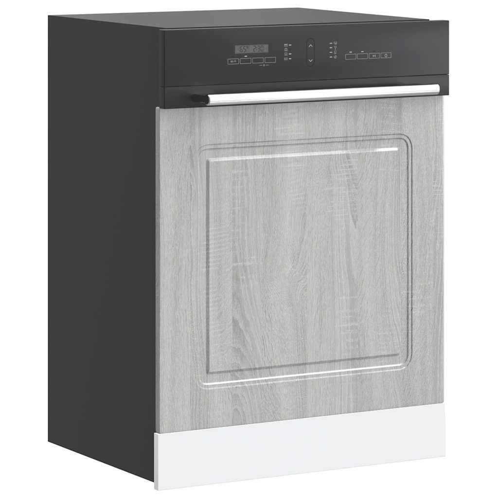 vidaXL Geschirrspülerblende Kalmar Grau Sonoma 60x1,5x57 cm