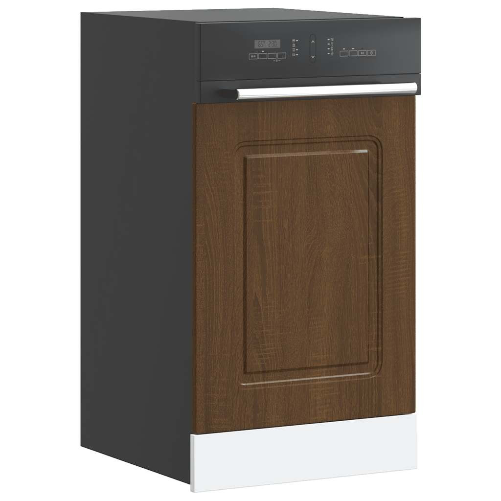 vidaXL Geschirrspülerblende Kalmar Braun Eichen-Optik 45x1,5x57 cm