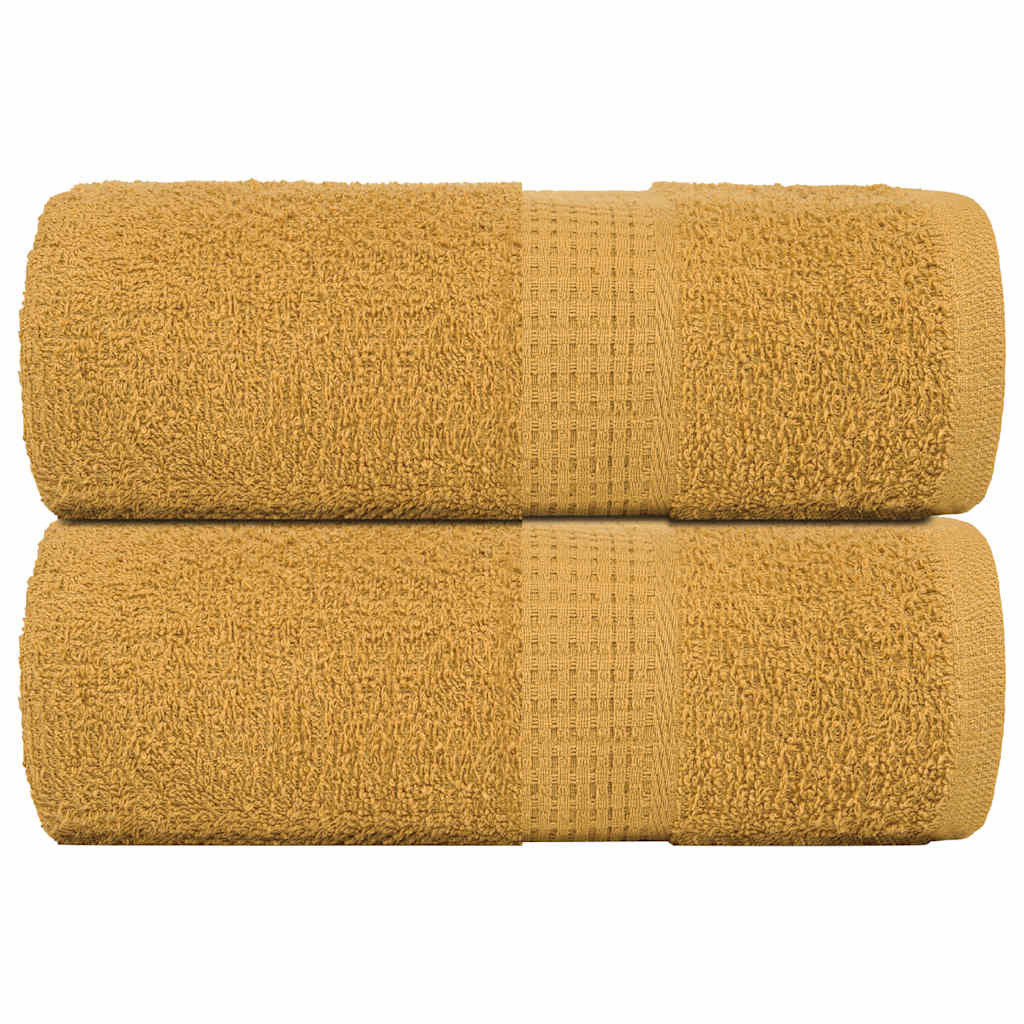 vidaXL Waschtücher FROGN 2 Stk. Gold 30x30 cm 360 g/m²