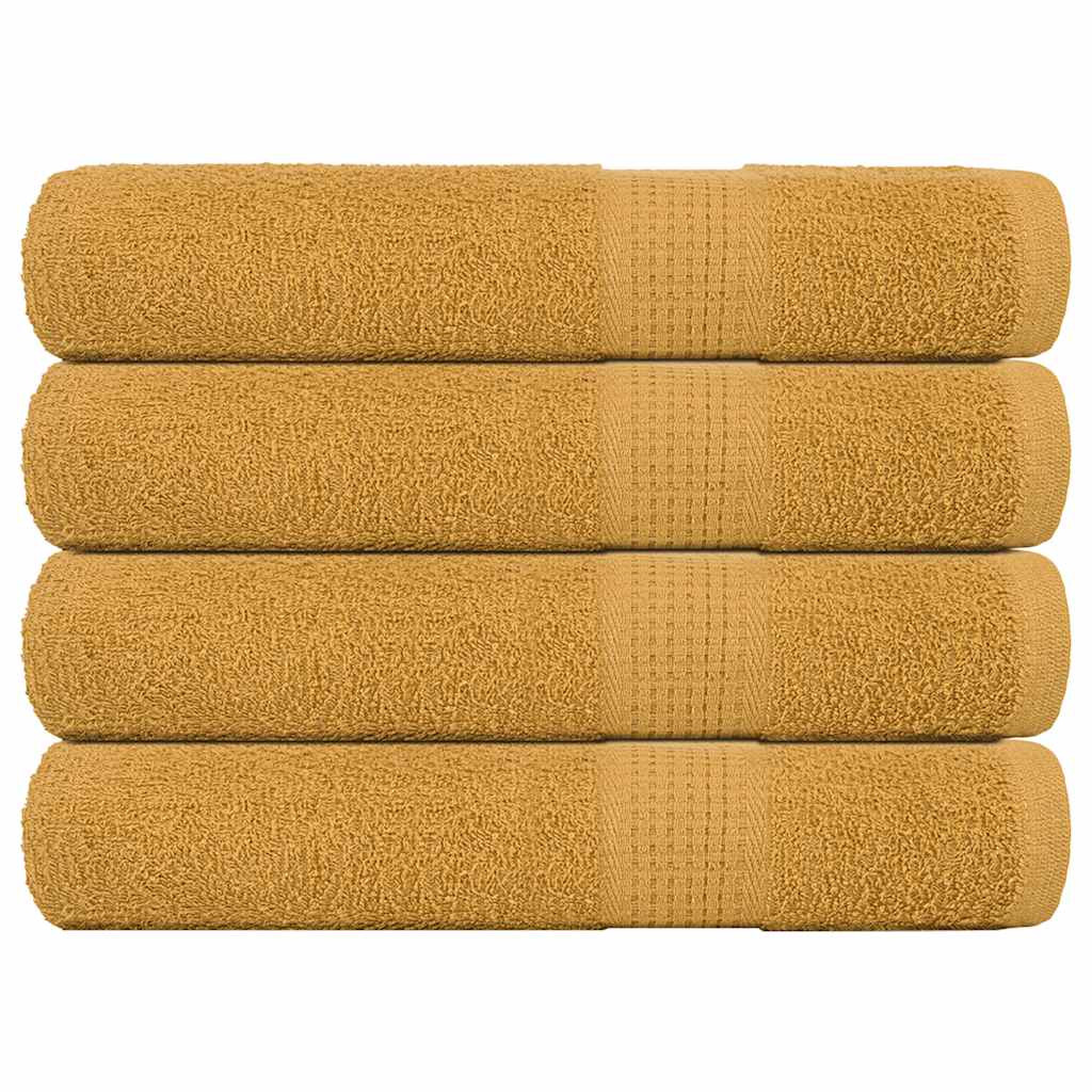 vidaXL Saunatücher FROGN 4 Stk. Gold 80x200 cm 360 g/m²