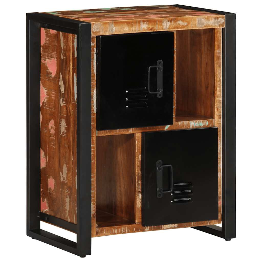 vidaXL Sideboard Mehrfarbig 55x35x70 cm Altholz Massiv