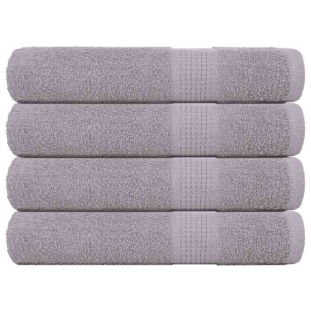 vidaXL Saunatücher FROGN 4 Stk. Grau 80x200 cm 360 g/m²
