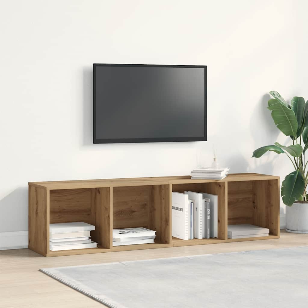 vidaXL TV-Schrank Artisan-Eiche 120x34x37 cm Holzwerkstoff