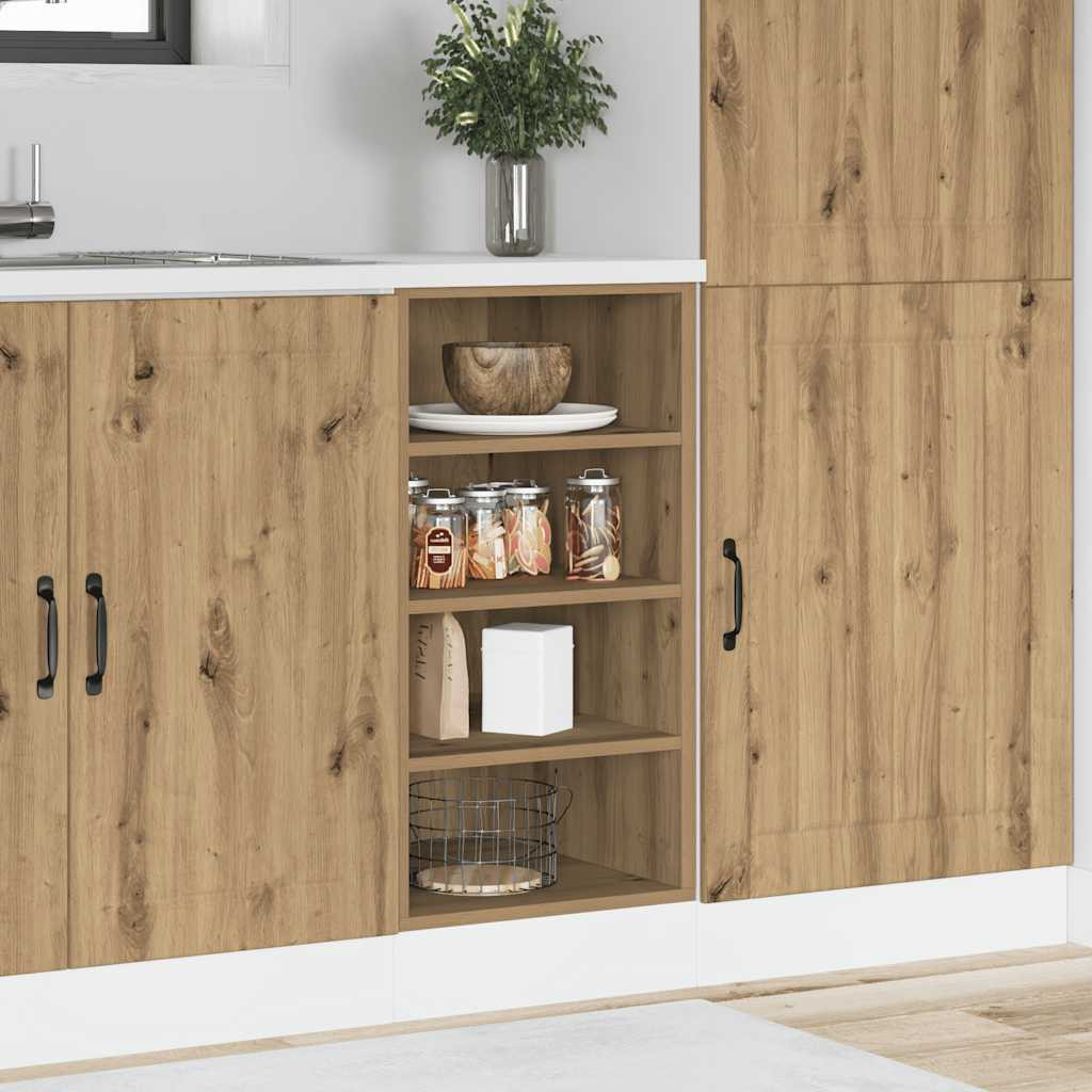 vidaXL Unterschrank Riga Artisan-Eiche 40x44,5x81,5 cm Holzwerkstoff
