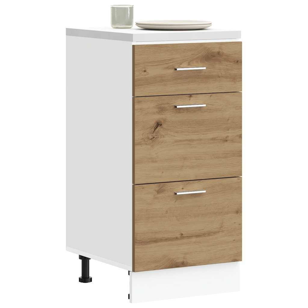 vidaXL Unterschrank Lyon Artisan-Eiche 40x46x81,5 cm Holzwerkstoff