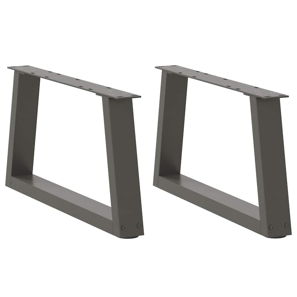 vidaXL Couchtischbeine V-Form 2 Stück Anthrazit 70x(30-31,3) cm Stahl