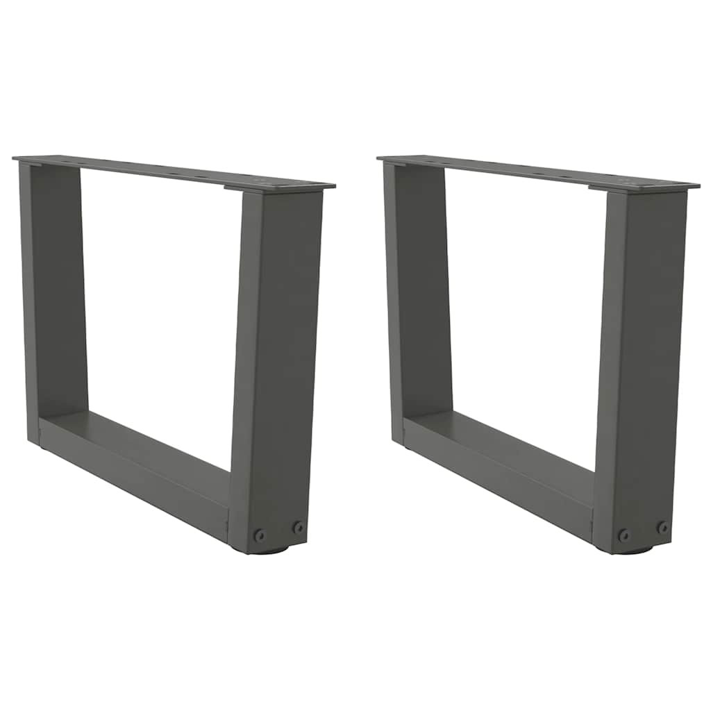 vidaXL Couchtischbeine V-Form 2 Stück Anthrazit 60x(30-31,3) cm Stahl