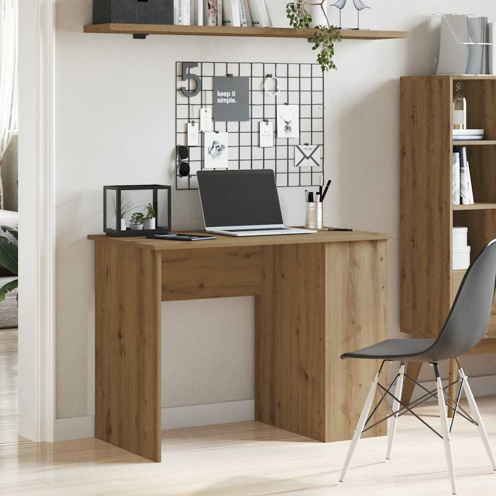 vidaXL Schreibtisch Artisan-Eiche 100x55x75 cm Holzwerkstoff