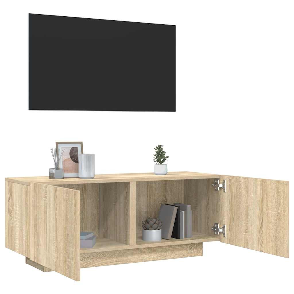 vidaXL TV-Schrank Sonoma-Eiche 100x35x40 cm Holzwerkstoff