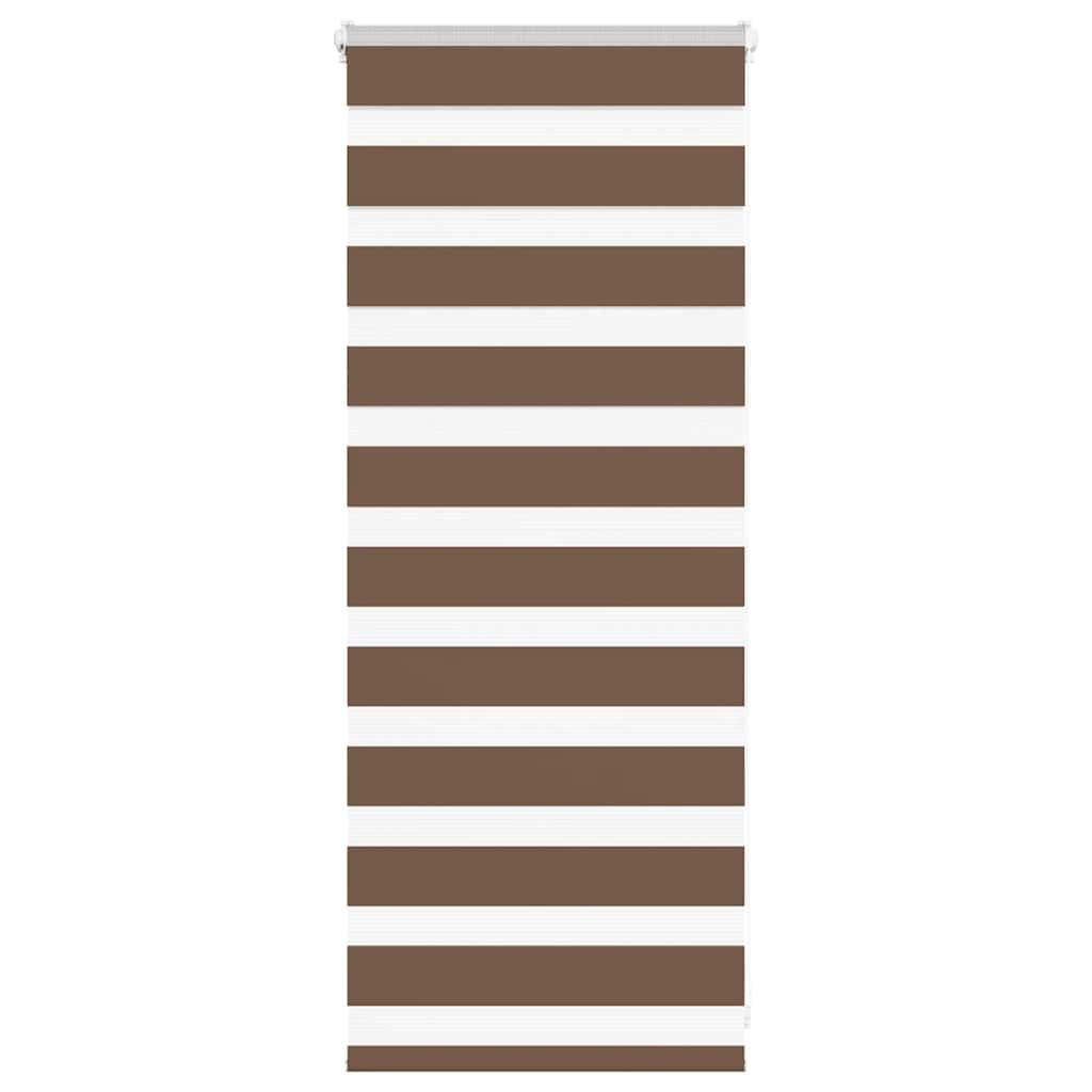 vidaXL Doppelrollo Braun 60x100 cm Stoffbreite 55,9 cm Polyester