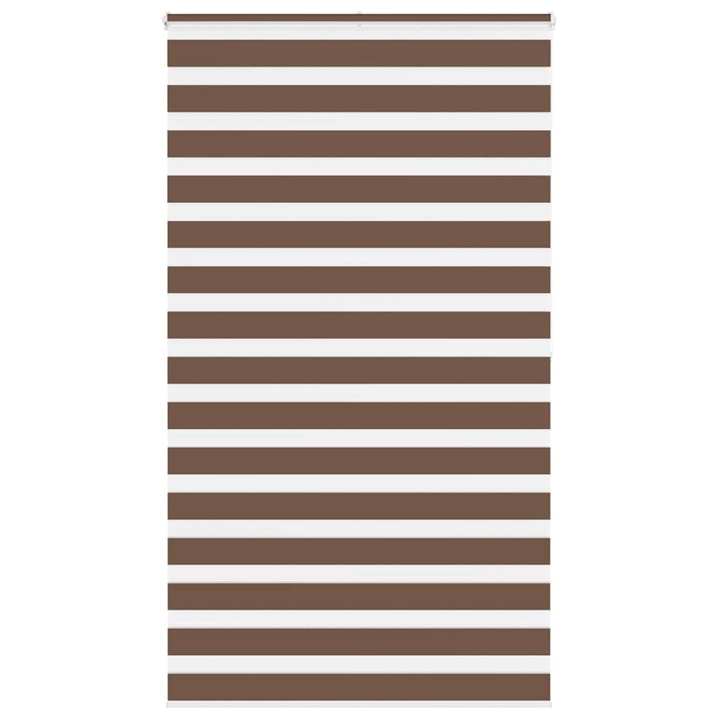 vidaXL Doppelrollo Braun 135x200 cm Stoffbreite 130,9 cm Polyester
