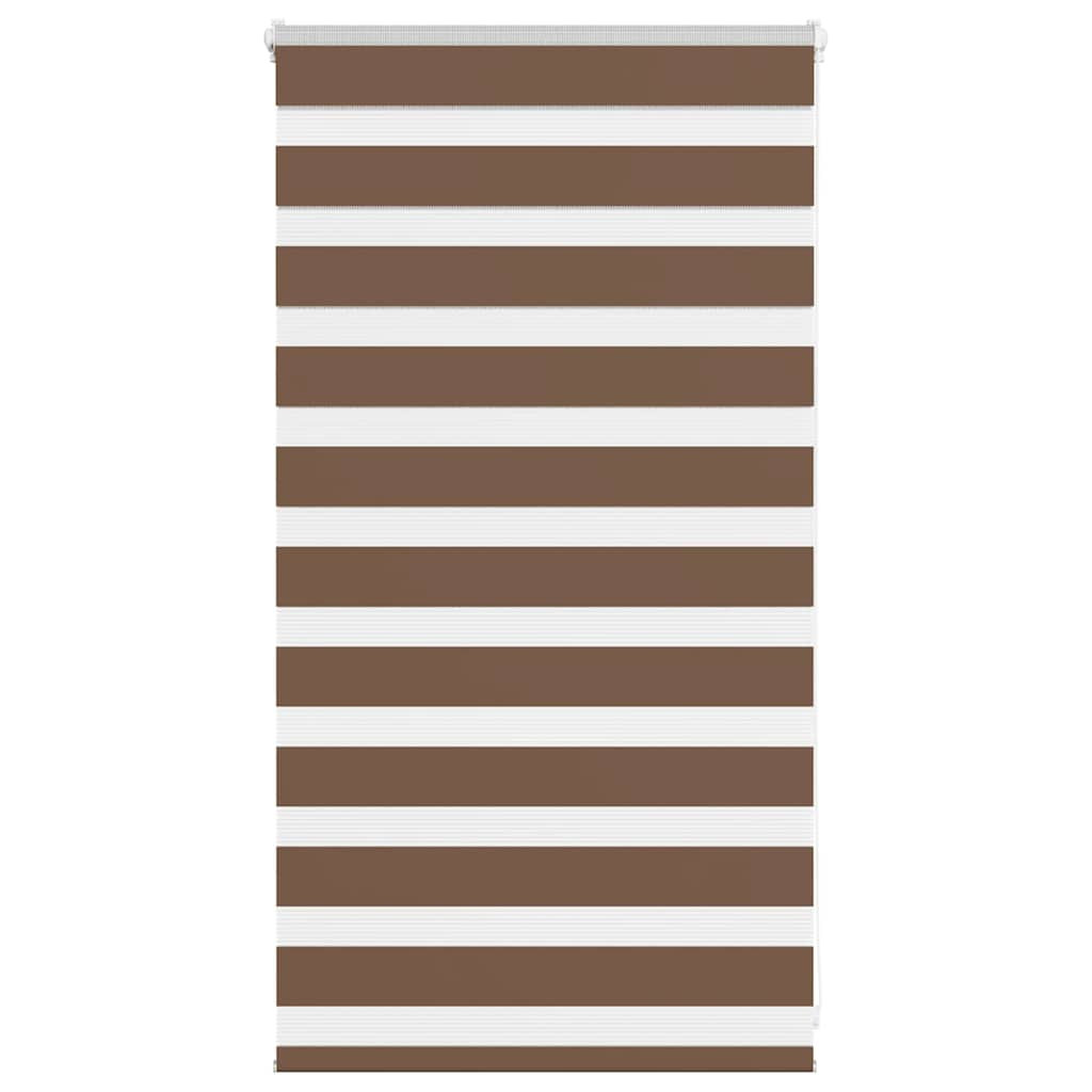 vidaXL Doppelrollo Braun 90x100 cm Stoffbreite 85,9 cm Polyester