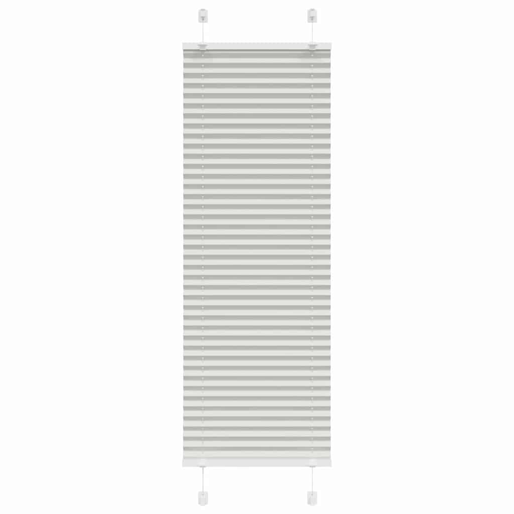 vidaXL Plissee Hellgrau 45x150 cm Stoffbreite 44,4 cm Polyester