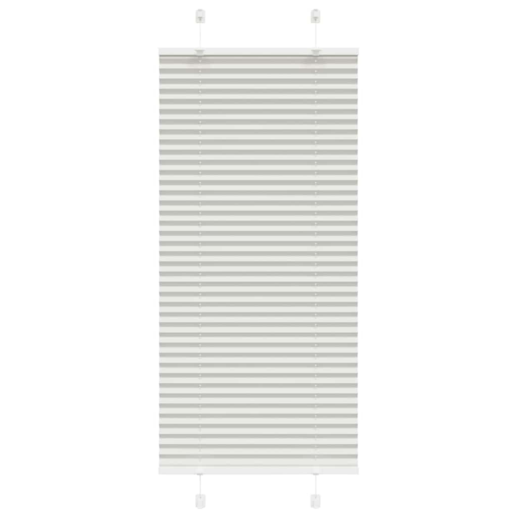 vidaXL Plissee Hellgrau 60x100 cm Stoffbreite 59,4 cm Polyester