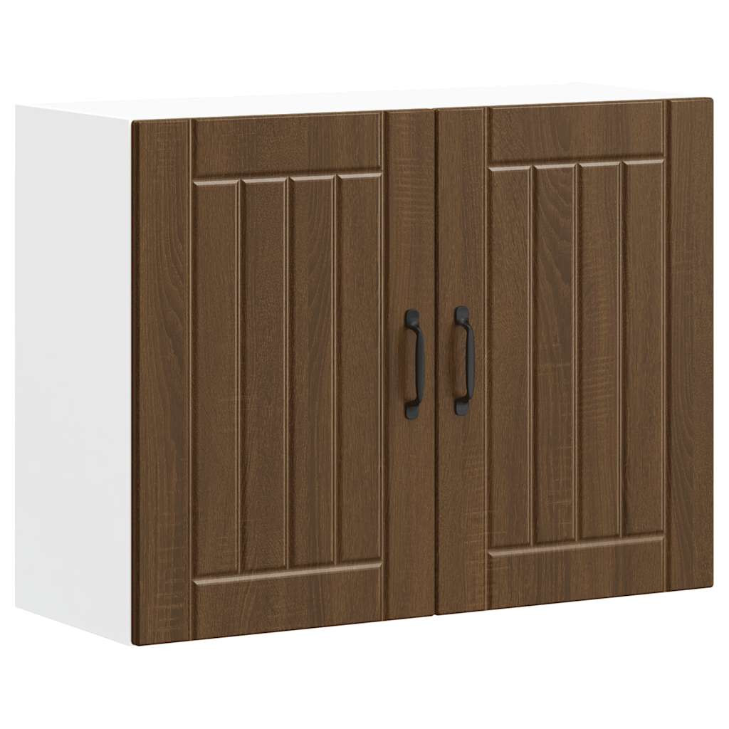 vidaXL Küchen-Hängeschrank Lucca Braun Eichen-Optik Holzwerkstoff
