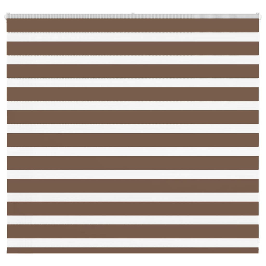 vidaXL Doppelrollo Braun 155x100 cm Stoffbreite 150,9 cm Polyester