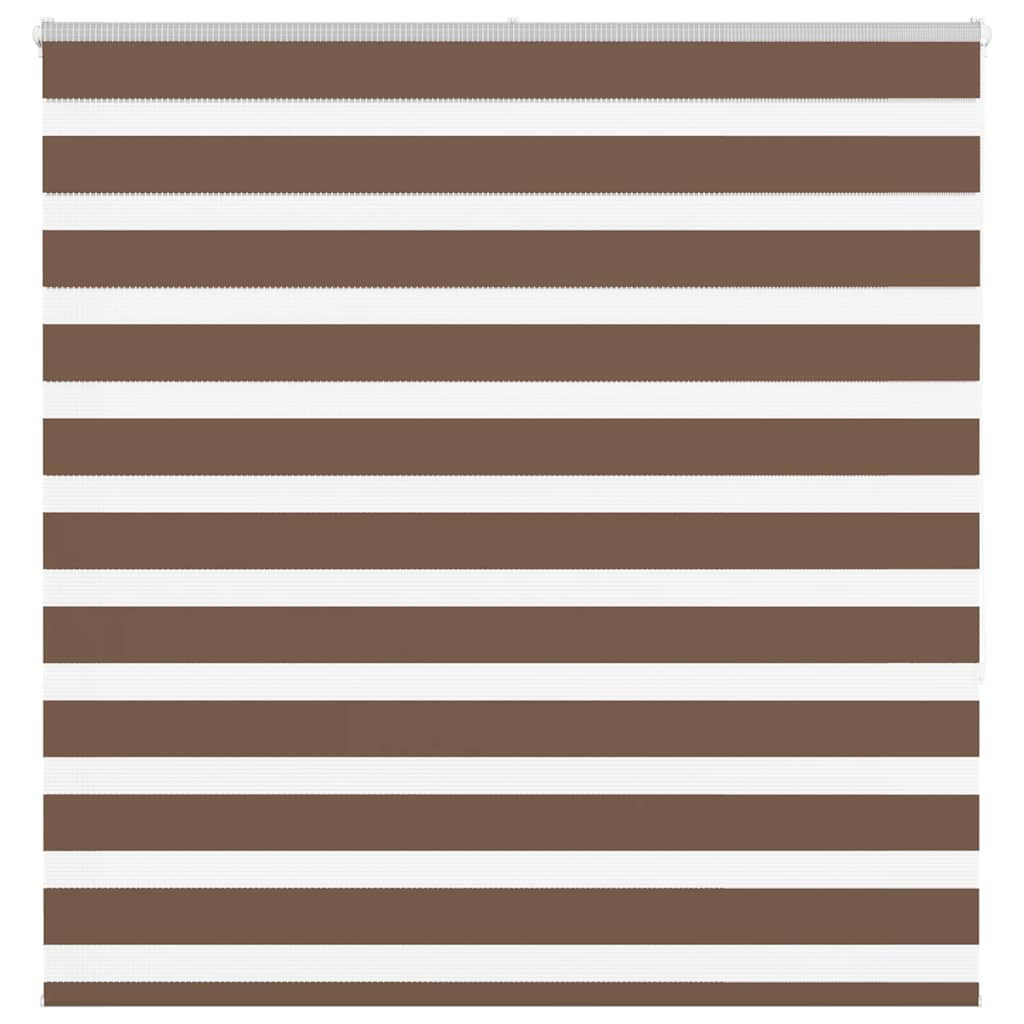 vidaXL Doppelrollo Braun 140x150 cm Stoffbreite 135,9 cm Polyester