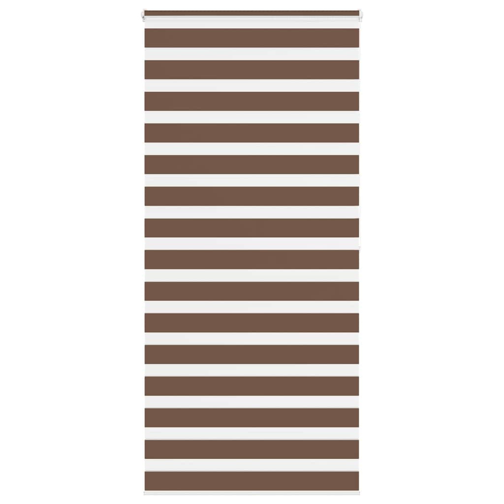 vidaXL Doppelrollo Braun 105x200 cm Stoffbreite 100,9 cm Polyester