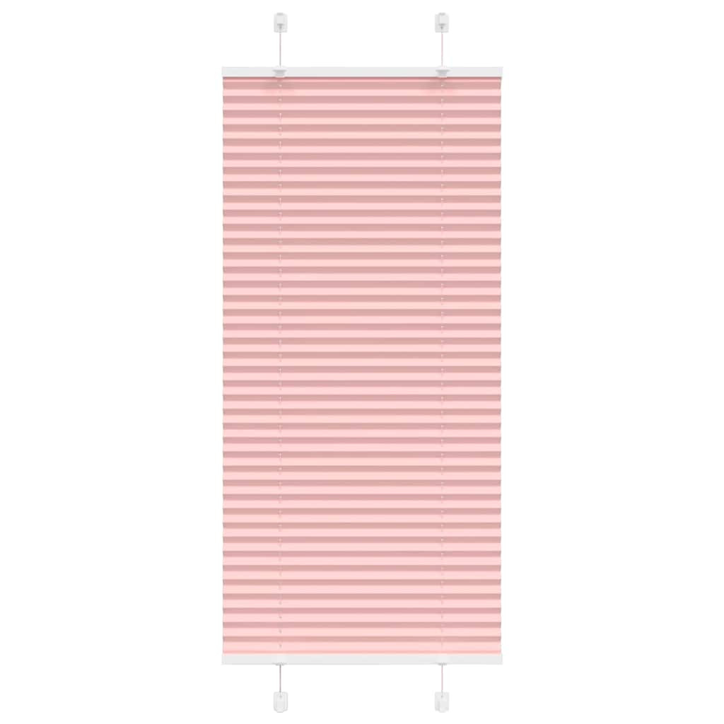 vidaXL Plissee Rosa 60x100 cm Stoffbreite 59,4 cm Polyester