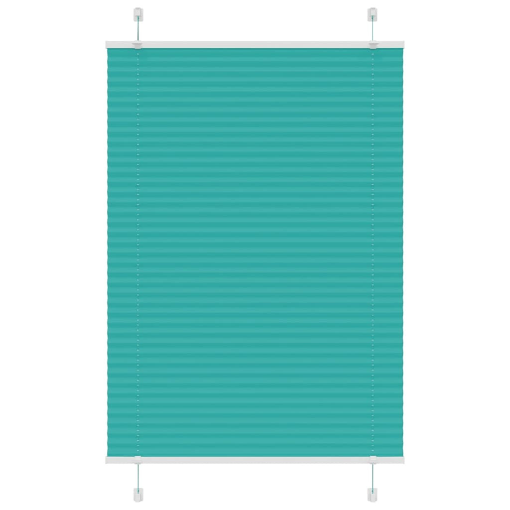vidaXL Plissee Petrolgrün 95x150 cm Stoffbreite 94,4 cm Polyester
