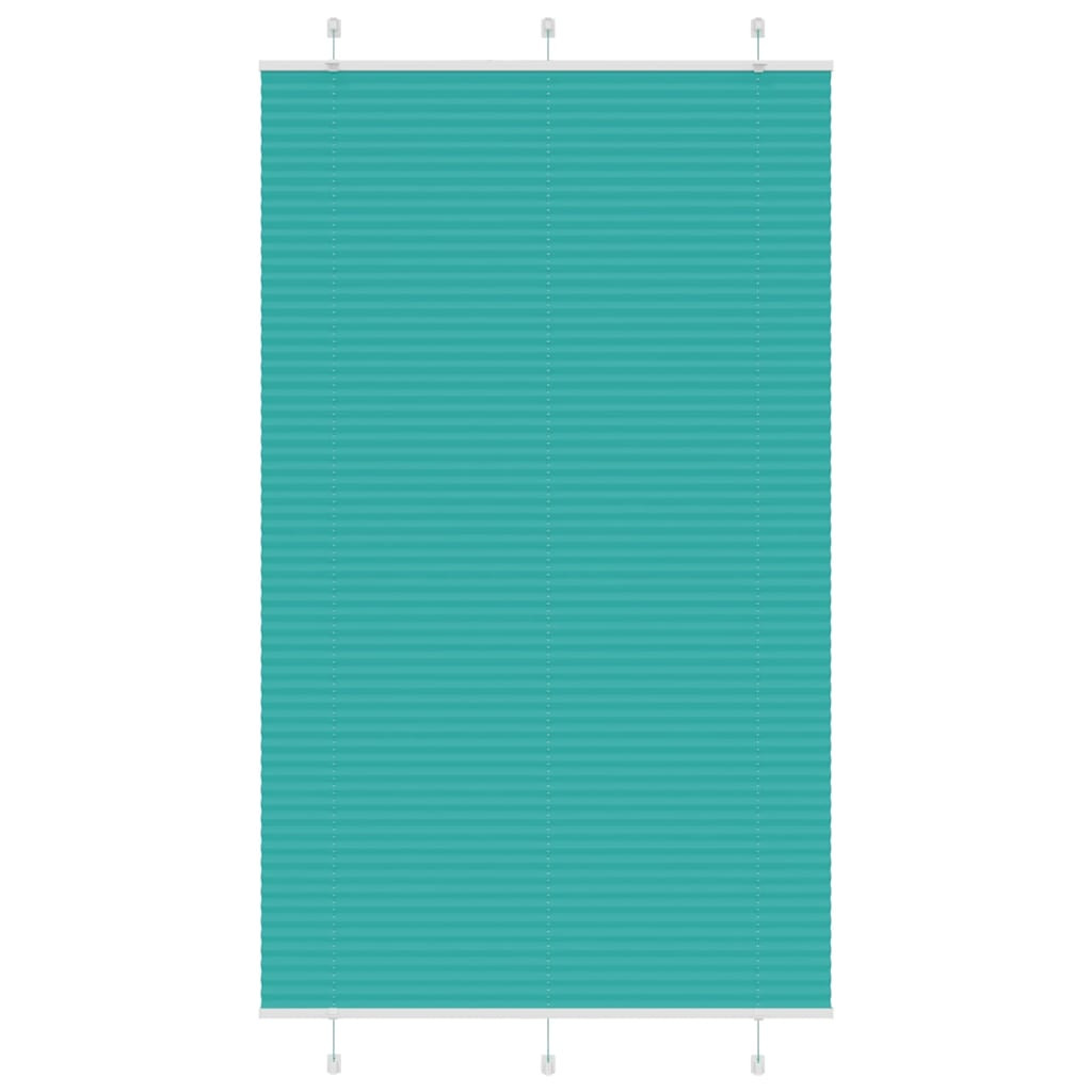 vidaXL Plissee Petrolgrün 115x200 cm Stoffbreite 114,4 cm Polyester