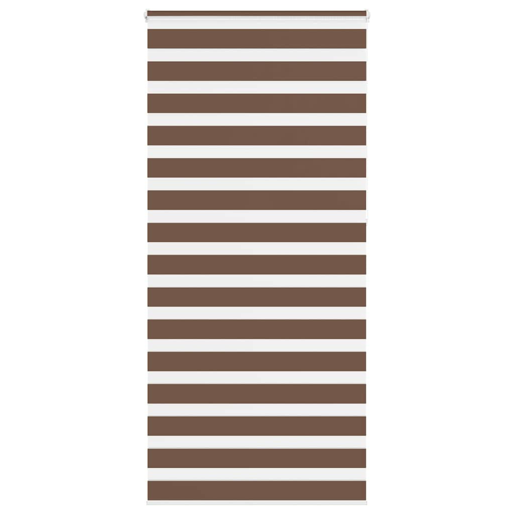 vidaXL Doppelrollo Braun 100x230 cm Stoffbreite 95,9 cm Polyester