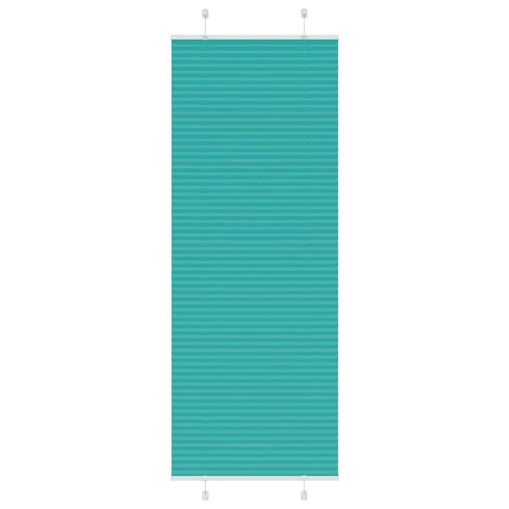 vidaXL Plissee Petrolgrün 80x200 cm Stoffbreite 79,4 cm Polyester