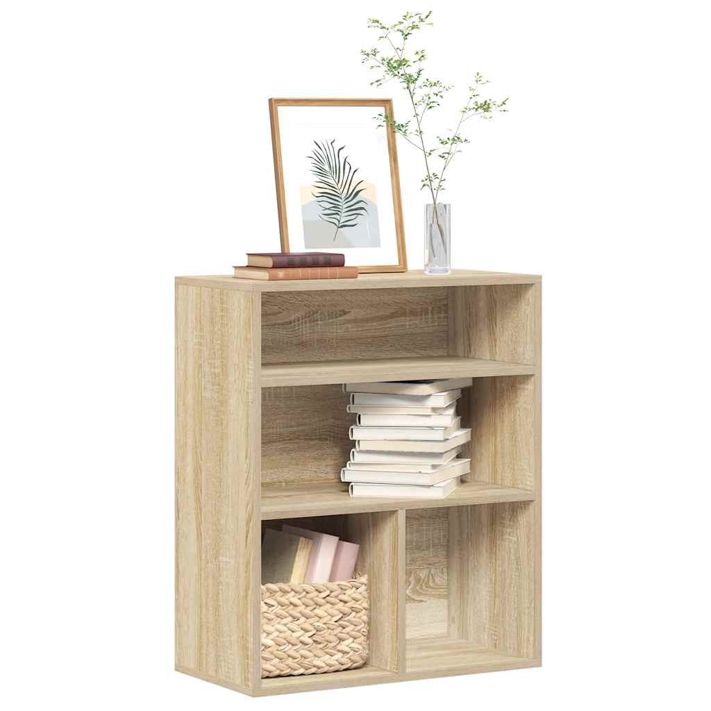 vidaXL Bücherregal Sonoma-Eiche 60x30x71,5 cm Holzwerkstoff