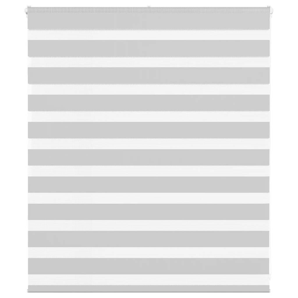 vidaXL Doppelrollo Hellgrau 125x100 cm Stoffbreite 120,9 cm Polyester
