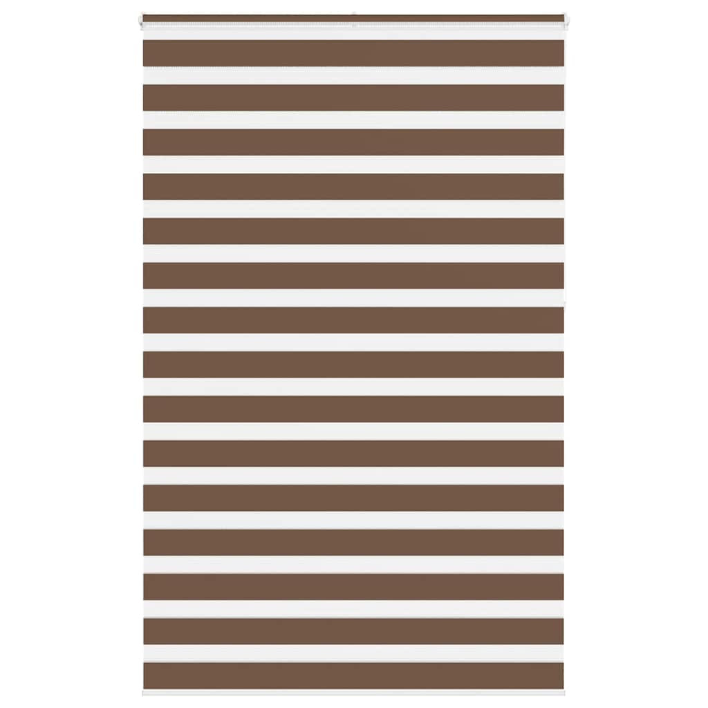 vidaXL Doppelrollo Braun 150x230 cm Stoffbreite 145,9 cm Polyester