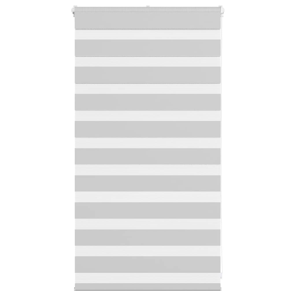 vidaXL Doppelrollo Hellgrau 90x100 cm Stoffbreite 85,9 cm Polyester