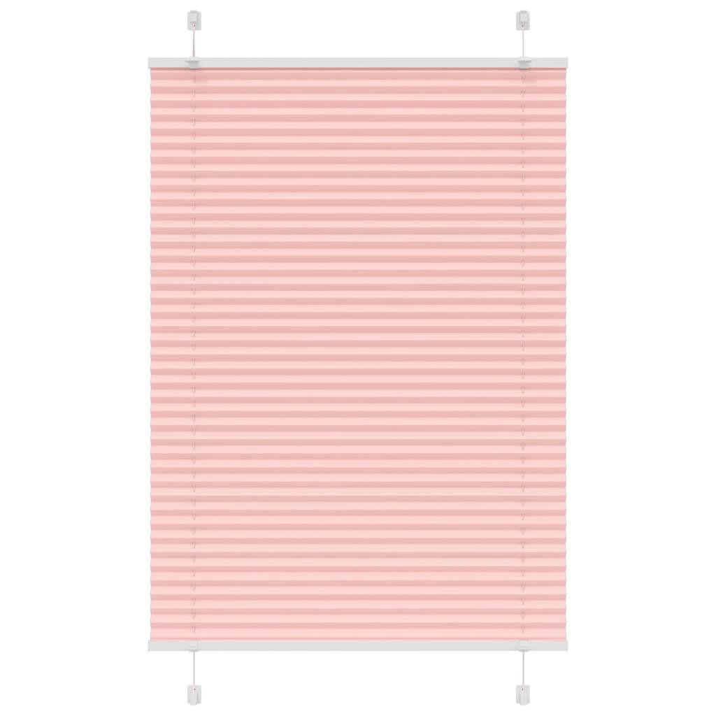 vidaXL Plissee Rosa 90x150 cm Stoffbreite 89,4 cm Polyester
