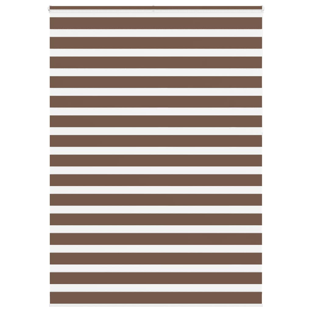 vidaXL Doppelrollo Braun 160x230 cm Stoffbreite 155,9 cm Polyester