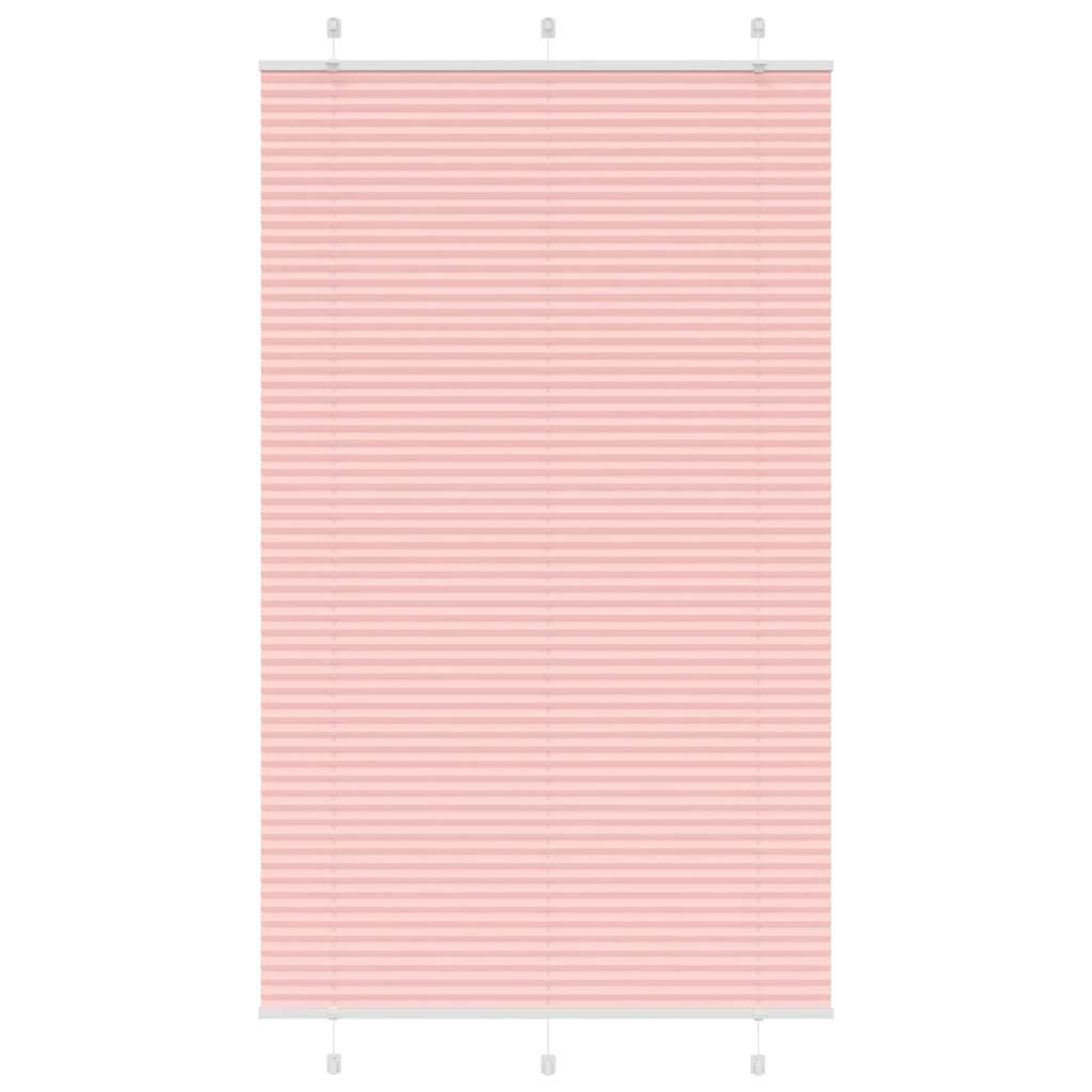 vidaXL Plissee Rosa 120x200 cm Stoffbreite 119,4 cm Polyester