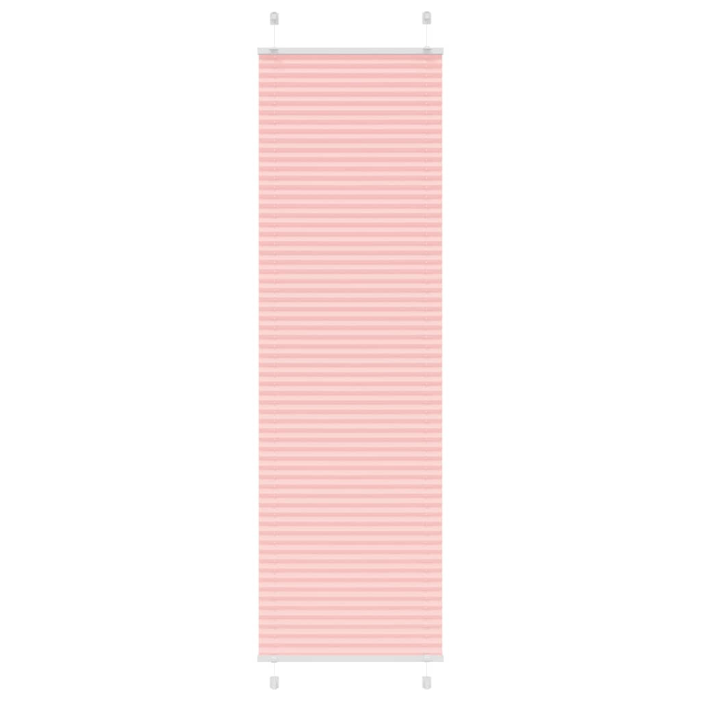 vidaXL Plissee Rosa 60x200 cm Stoffbreite 59,4 cm Polyester