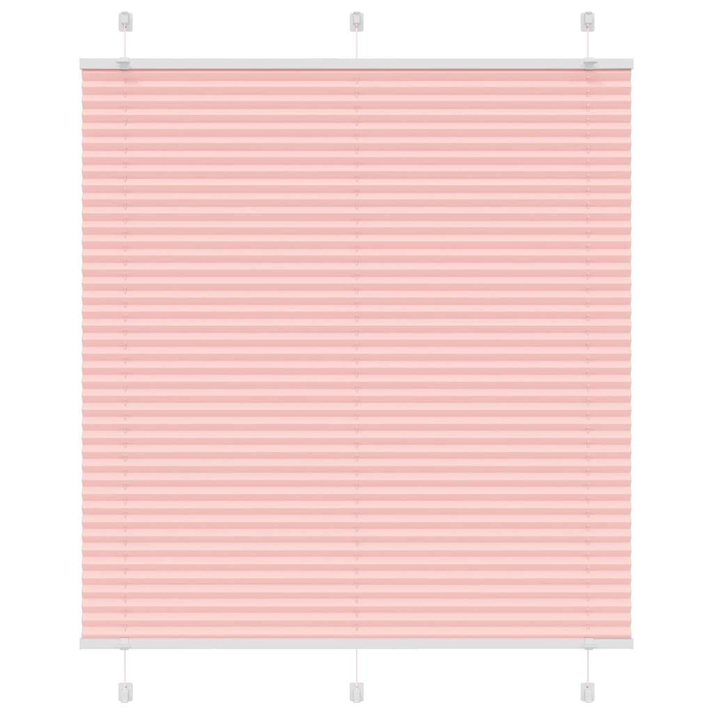 vidaXL Plissee Rosa 120x150 cm Stoffbreite 119,4 cm Polyester