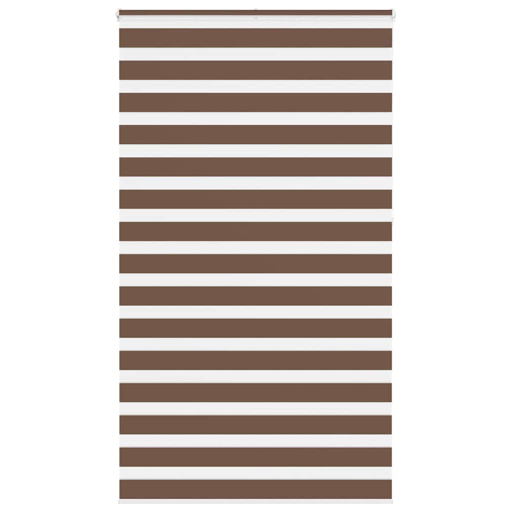 vidaXL Doppelrollo Braun 135x230 cm Stoffbreite 130,9 cm Polyester