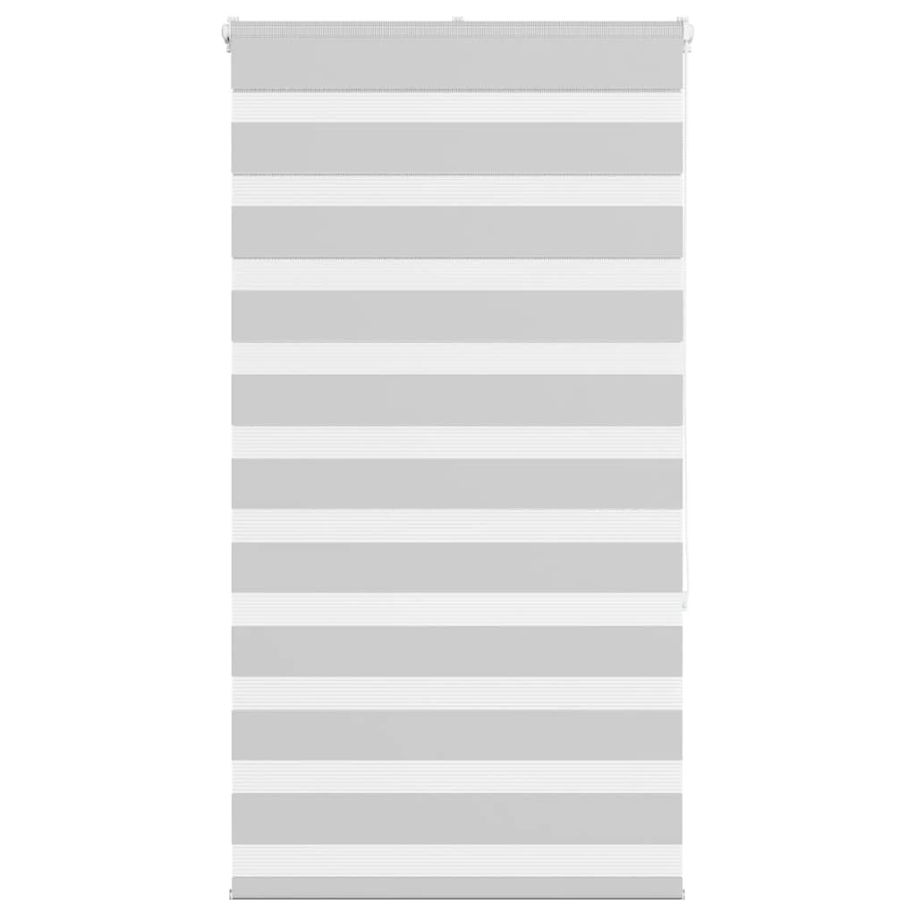 vidaXL Doppelrollo Hellgrau 90x150 cm Stoffbreite 85,9 cm Polyester