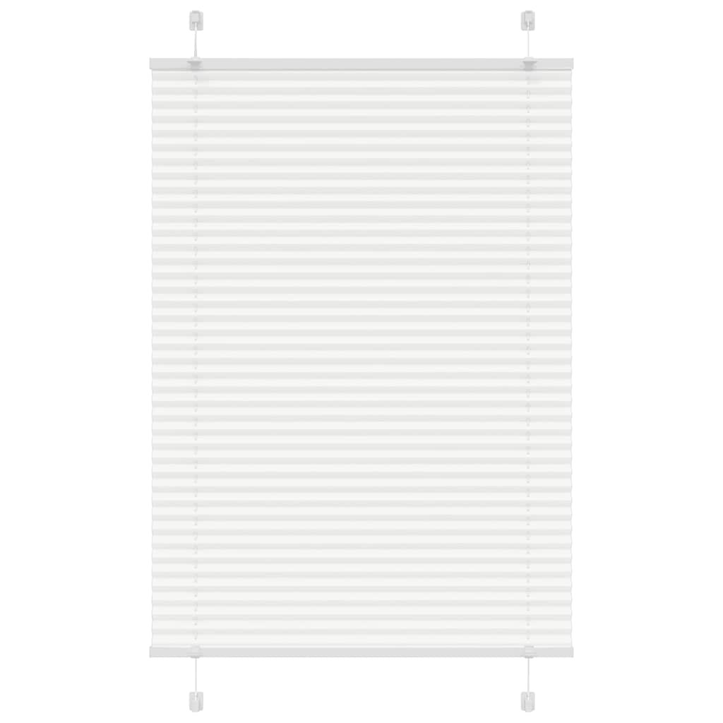 vidaXL Plissee Weiß 90x150 cm Stoffbreite 89,4 cm Polyester