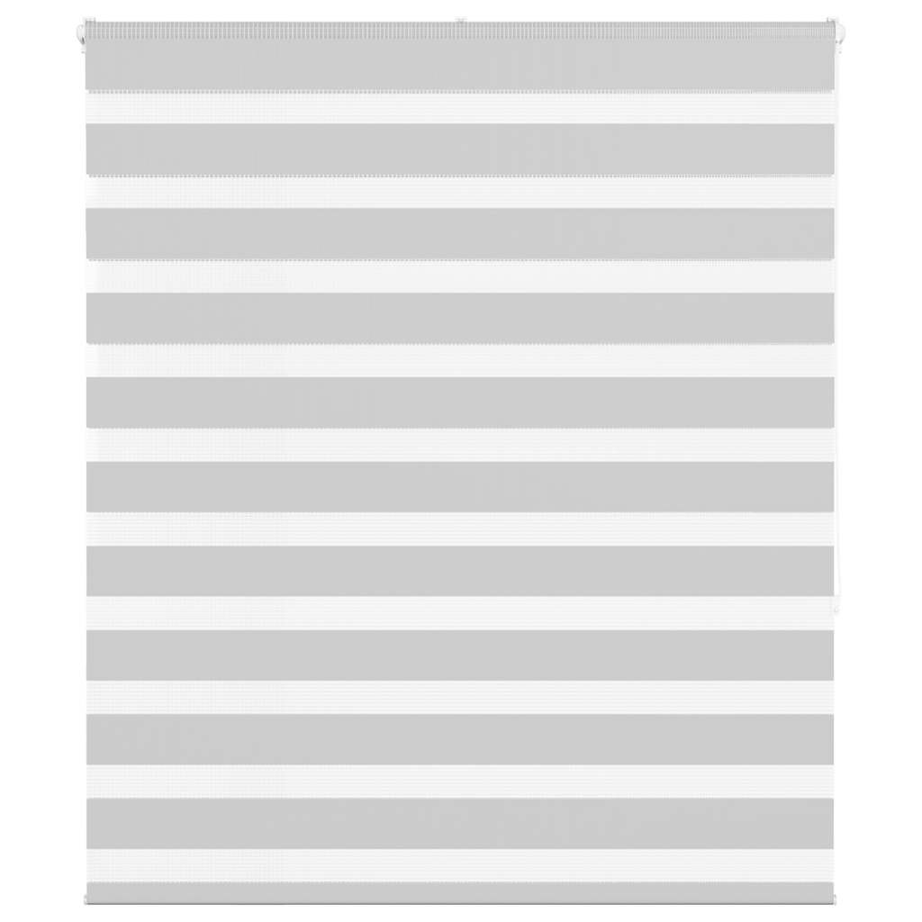 vidaXL Doppelrollo Hellgrau 125x150 cm Stoffbreite 120,9 cm Polyester