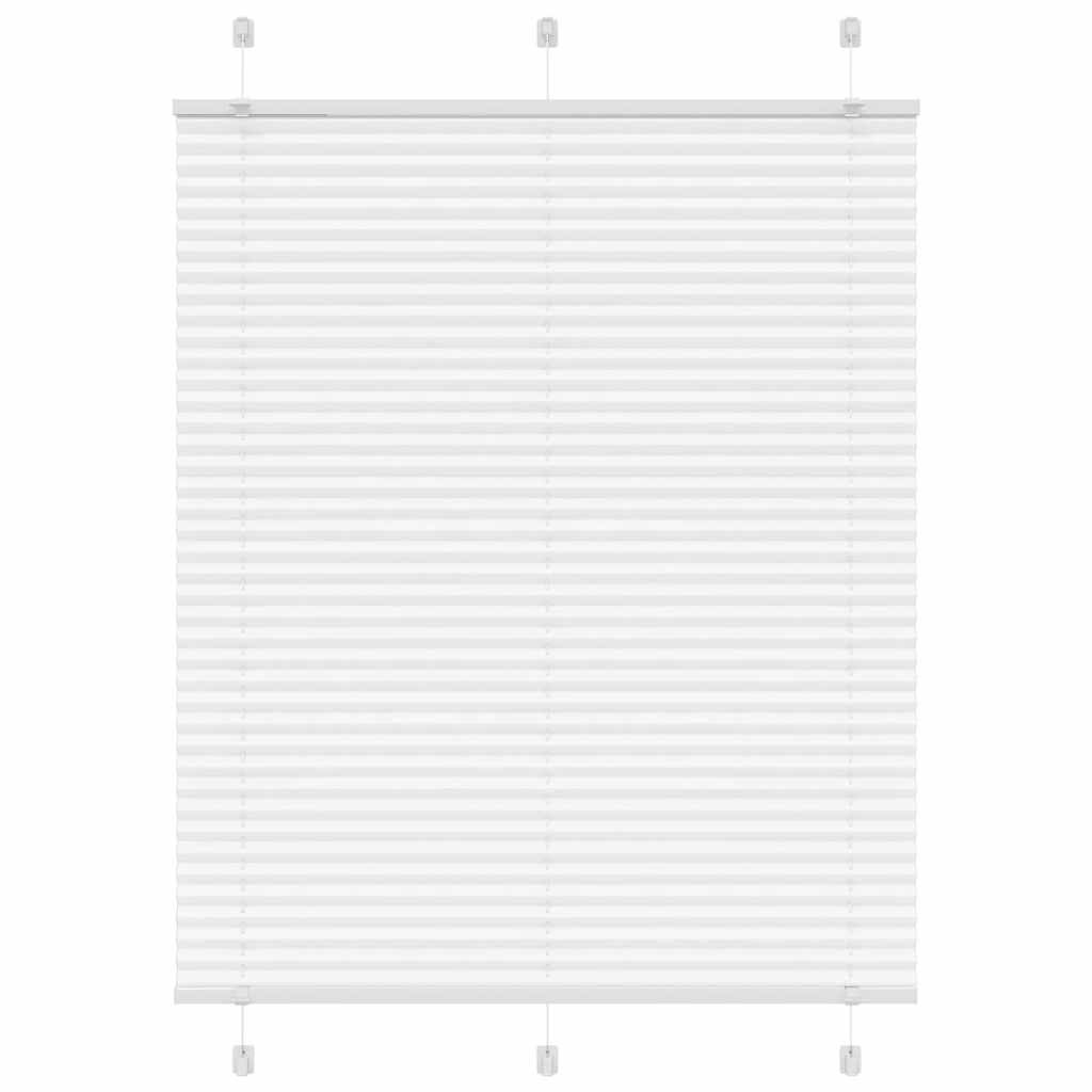 vidaXL Plissee Weiß 110x150 cm Stoffbreite 109,4 cm Polyester