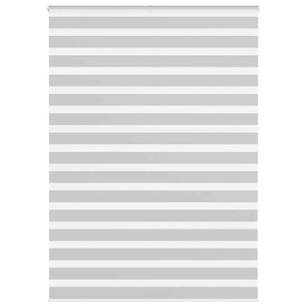 vidaXL Doppelrollo Hellgrau 160x200 cm Stoffbreite 155,9 cm Polyester