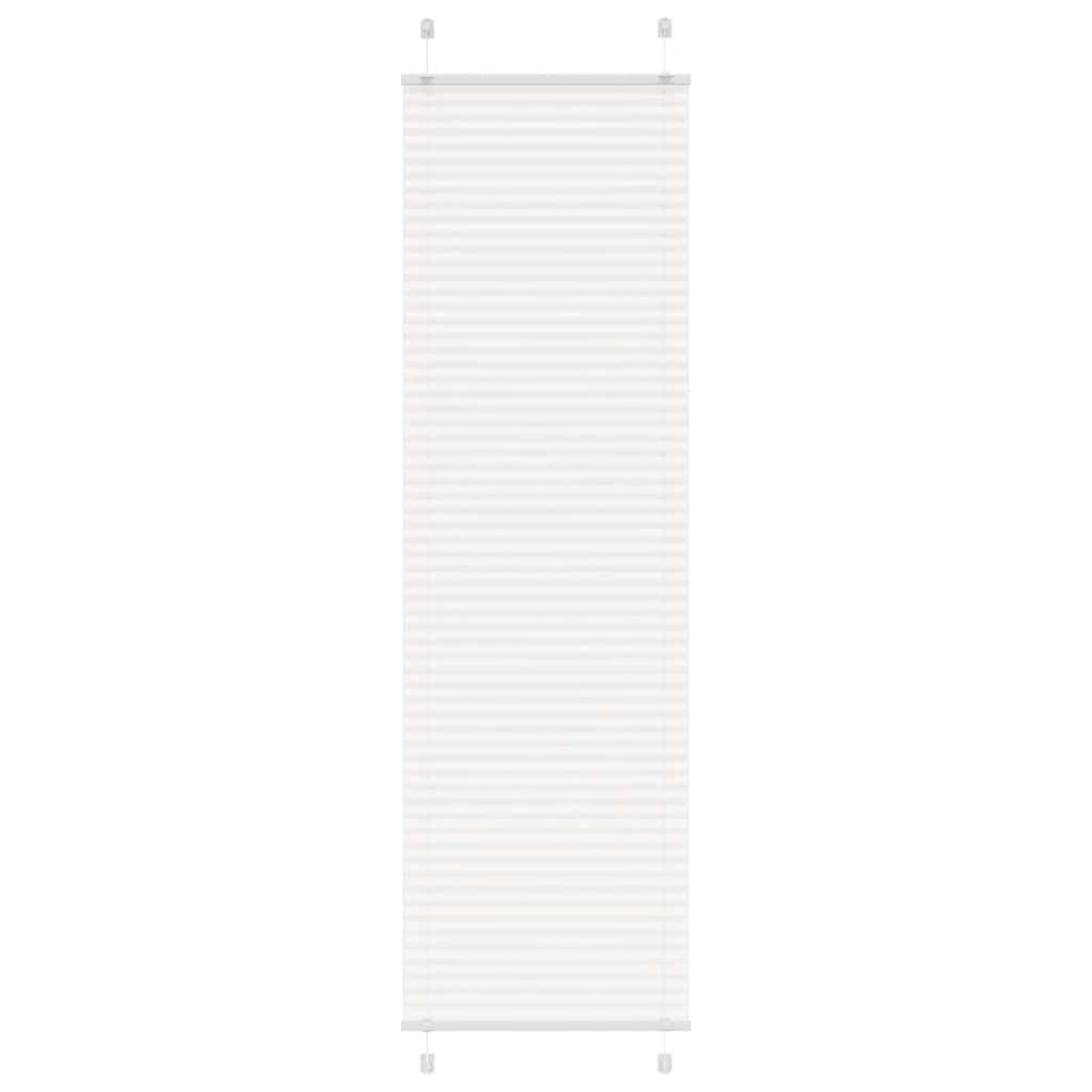 vidaXL Plissee Weiß 60x200 cm Stoffbreite 59,4 cm Polyester
